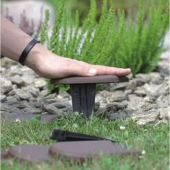 Tuinafboording Kunststof Bruin - 380 Cm -Tuinadvies Winkel 1523813558 4 600