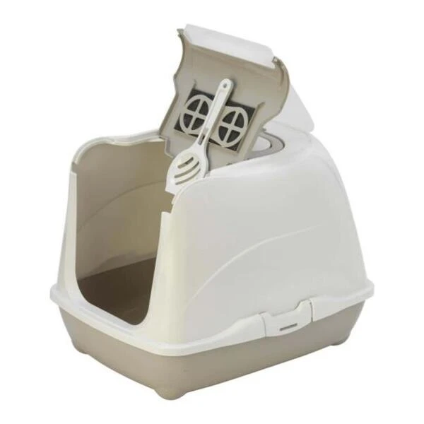 Kattenbak Loki Grijs - 38 X 50 X 37 Cm 4 Kattenbak Loki Grijs - 38 X 50 X 37 Cm - Afbeelding 2