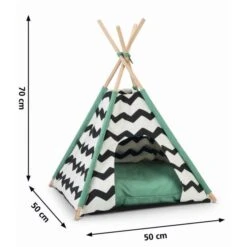 Kattenhuis Tipi Tent Kioni - 50 × 50 × 70 Cm -Tuinadvies Winkel 1612968369 3 600