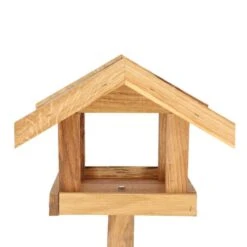 Esschert Design Voedertafel Op Paal Met Zinken Dak -Tuinadvies Winkel 1699276616 2 600