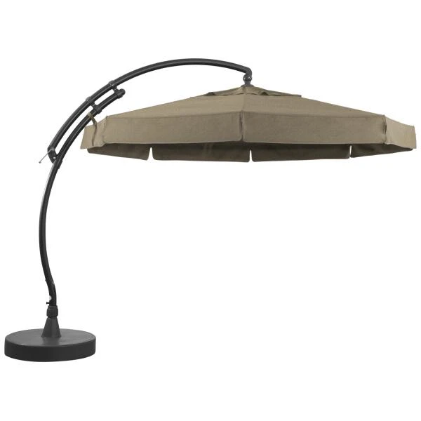 Easy Sun Parasol 350 Klassiek Olefin Met Voet - Taupe 3 Easy Sun Parasol 350 Klassiek Olefin Met Voet - Taupe