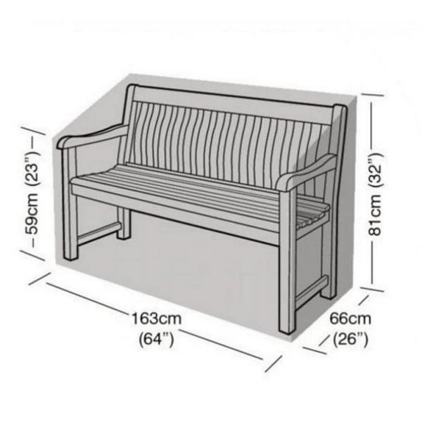 Hoes Voor Tuinbank Driezit - 163 × 66 × 59/81 Cm 3 Hoes Voor Tuinbank Driezit - 163 × 66 × 59/81 Cm
