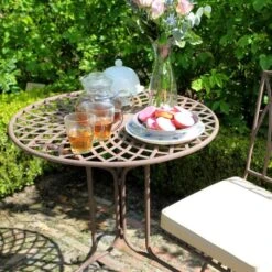 ESSCHERT DESIGN Bistrotafel Elegant - Metaal Ø 70 Cm -Tuinadvies Winkel bistrotafel elegant metaal 1519641728 2 600