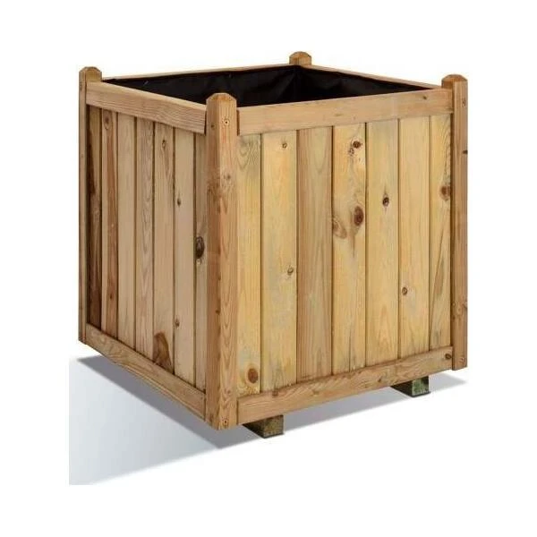 Bloembak Ficus In Hout - 138 L 3 Bloembak Ficus In Hout - 138 L