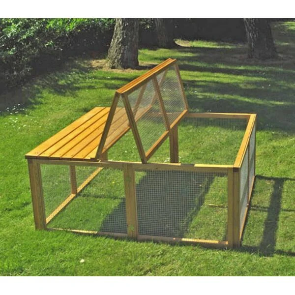 Buitenverblijf Voor Knaagdieren Met Klapdeksel 4 Buitenverblijf Voor Knaagdieren Met Klapdeksel - Afbeelding 2