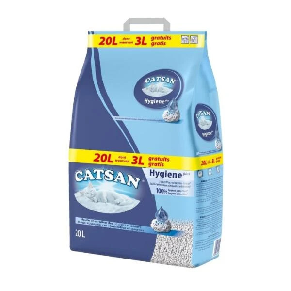 Catsan Hygiene Plus Kattenbakvulling - 20 L 3 Catsan Hygiene Plus Kattenbakvulling - 20 L