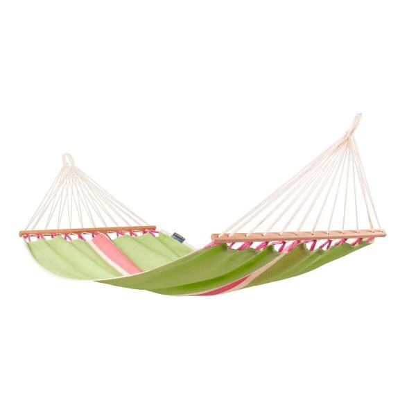 LA SIESTA Eenpersoons Spreidstok Hangmat Outdoor - Fruta Kiwi 3 LA SIESTA Eenpersoons Spreidstok Hangmat Outdoor - Fruta Kiwi