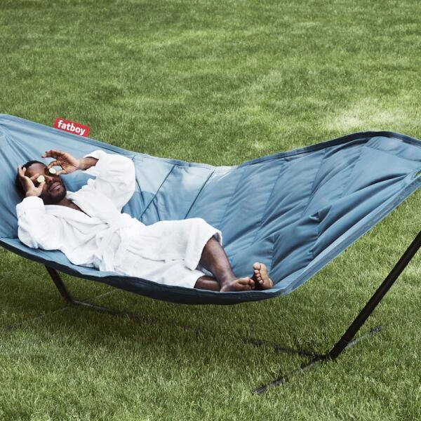Hangmat Fatboy® Headdemock Incl. Standaard & Kussen Jeans Lichtblauw 4 Hangmat Fatboy® Headdemock Incl. Standaard & Kussen Jeans Lichtblauw - Afbeelding 2