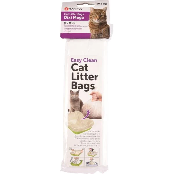 Kattenbakzakken Mega - 60 × 45 Cm - Set Van 10 Stuks 3 Kattenbakzakken Mega - 60 × 45 Cm - Set Van 10 Stuks