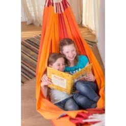 LA SIESTA Eénpersoonshangmat Orquídea - Vulkaanrood -Tuinadvies Winkel orqudea volcano cotton single classic hammock 1609770116 44 600