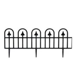 Tuinafboording Kunststof Zwart 390cm