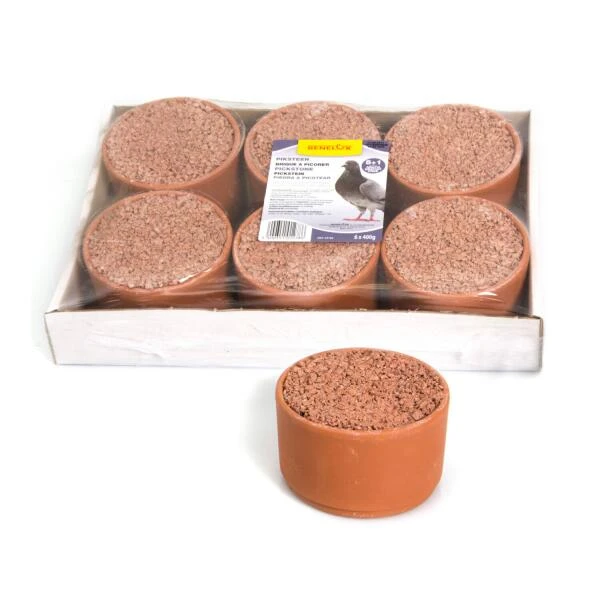 Piksteen / Pikpot - Mineralen Pluimvee - Set Van 6 Stuks 3 Piksteen / Pikpot - Mineralen Pluimvee - Set Van 6 Stuks