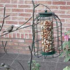 Pindavoedersilo Kleine Vogels - Groen -Tuinadvies Winkel pindavoedersilo kleine vogels 1484052978 3 600