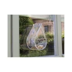 Raamvoederhuis Druppelvorm - Transparant -Tuinadvies Winkel raamvoederhuis druppelvorm transparant 1566910053 2 600