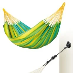 LA SIESTA Eénpersoonshangmat Sonrisa Outdoor - Limoengroen -Tuinadvies Winkel sonrisa lime eenpersoons klassieke hangmat outdoor 1609769991 13 600