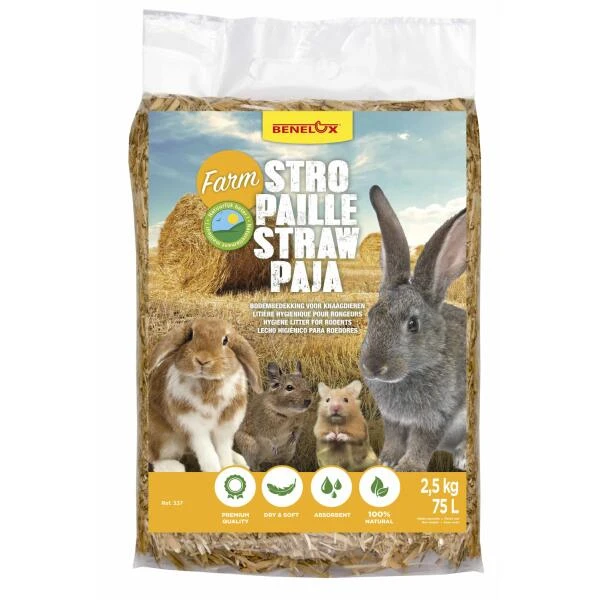 Stro Voor Knaagdieren En Kippen - 2,5 Kg 2 Stro Voor Knaagdieren En Kippen - 2,5 Kg