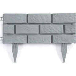 Tuinboord Baksteenmotief - Ca. 170 Cm - Set Van 4 Stuks -Tuinadvies Winkel tuinafboording baksteenmotief 17 m 1556568211 2 600