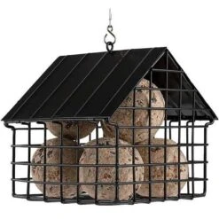 Voederhuisje Zwart Voor Vetbollen -Tuinadvies Winkel voederhuisje zwart voor vetbollen 1571321864 2 600