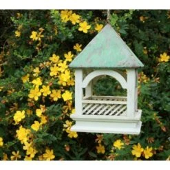 Voedertafel Hangend Met Koperen Afdak -Tuinadvies Winkel voedertafel hangend met koperen dak 1484053475 2 600