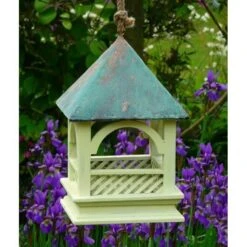 Voedertafel Hangend Met Koperen Afdak -Tuinadvies Winkel voedertafel hangend met koperen dak 1484053475 4 600