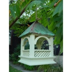 Voedertafel Hangend Met Koperen Afdak -Tuinadvies Winkel voedertafel hangend met koperen dak 1484053475 5 600