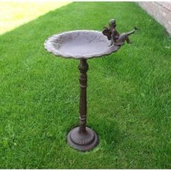 Vogelbad Gietijzer Op Voet Met Elfje -Tuinadvies Winkel vogelbad gietijzer elfje 1484056262 5 600