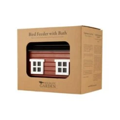 Vogelvoederhuis Met Bad - Rood -Tuinadvies Winkel vogelvoederhuis met bad rood 1660121020 2 600