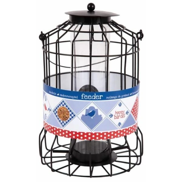 Zadenvoedersilo Kleine Vogels - Zwart 4 Zadenvoedersilo Kleine Vogels - Zwart - Afbeelding 2